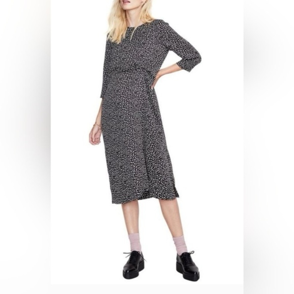 Hatch The Lauren Dress in Dark Satin Cheetah Print
